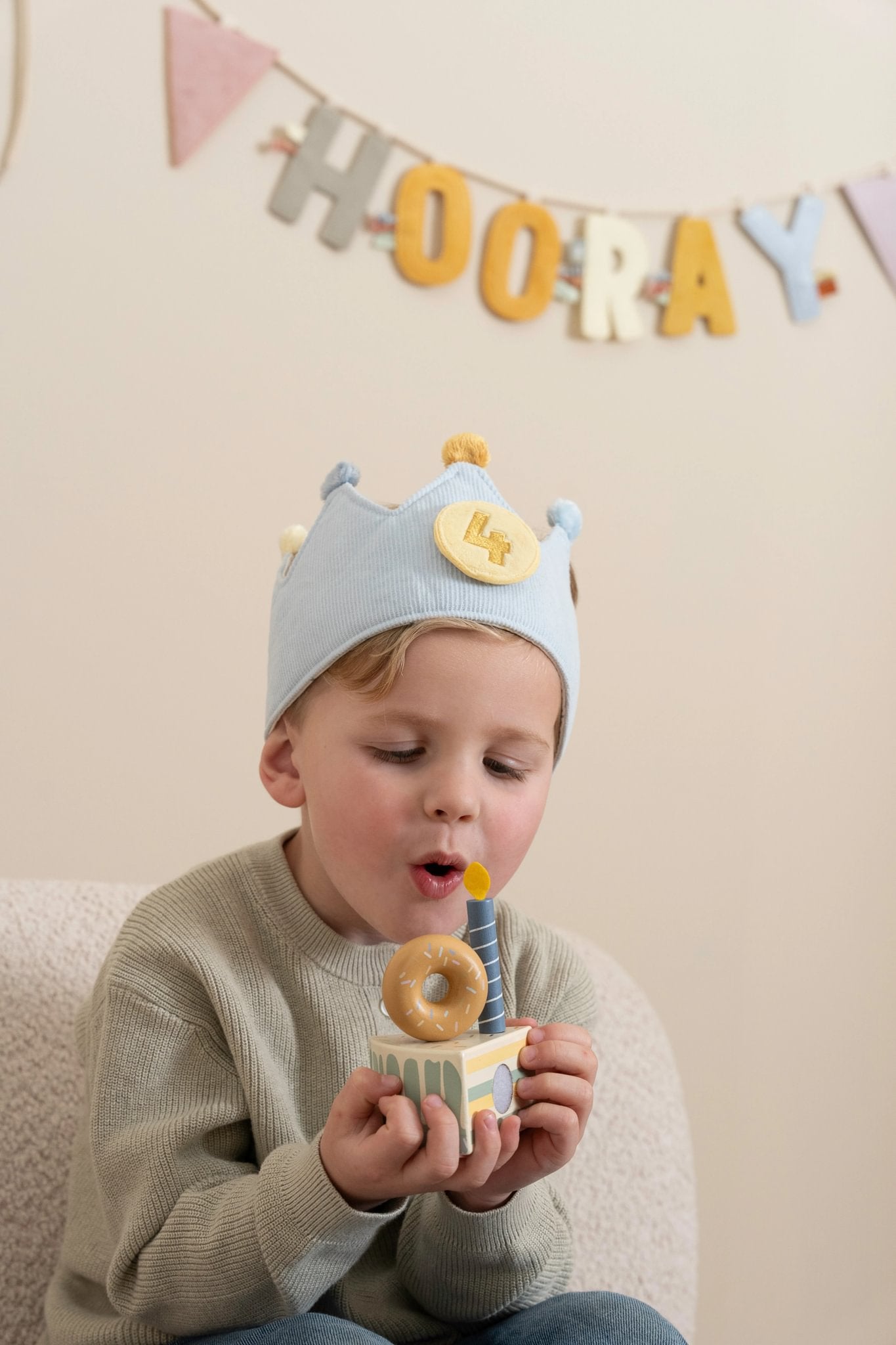 Little Dutch Birthday Crown- Blue
