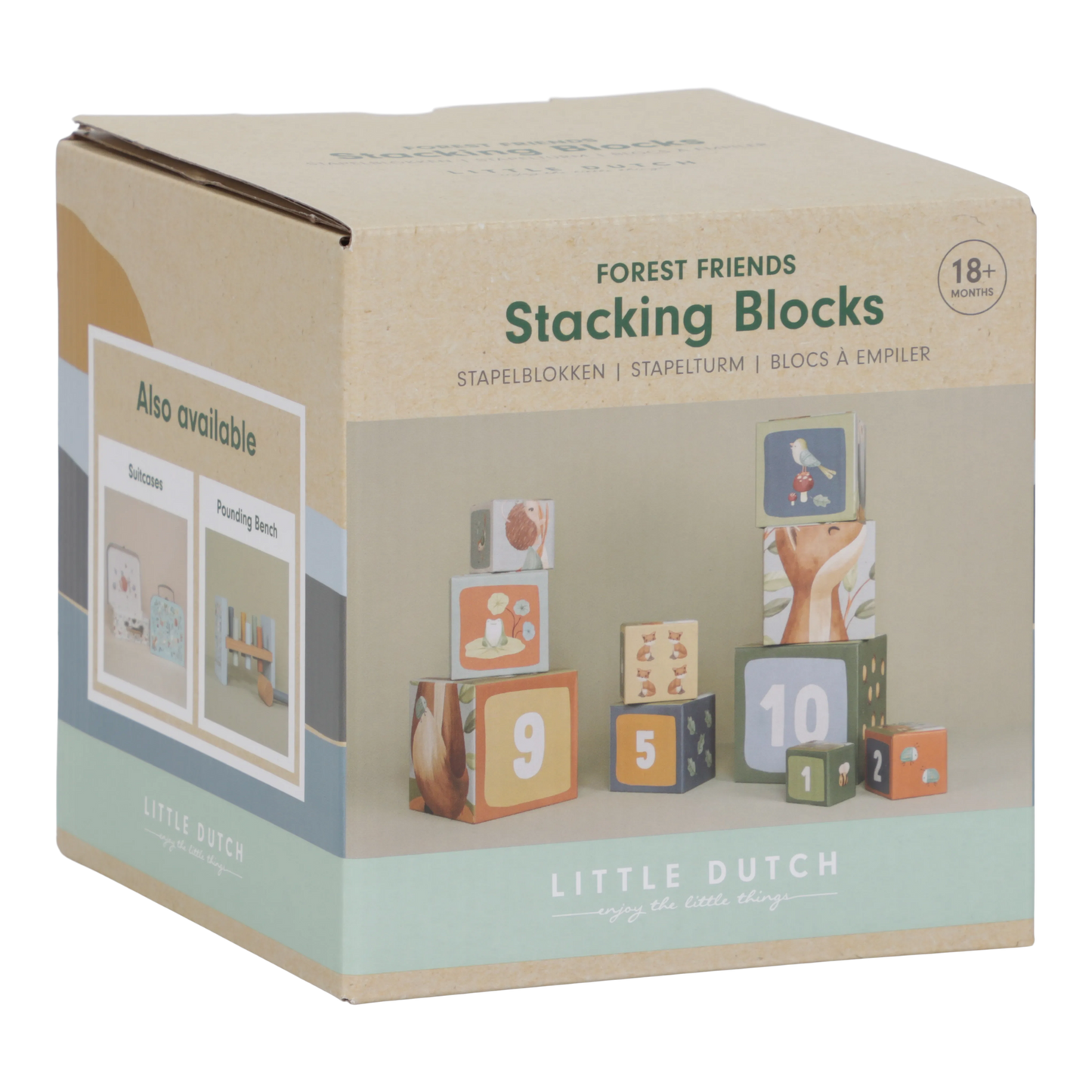 Little Dutch Building Blocks cardboard- Forest Friends