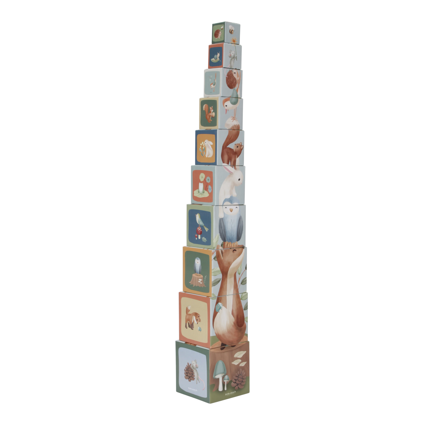 Little Dutch Building Blocks cardboard- Forest Friends