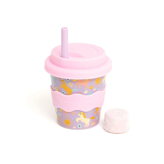 Chino Cup Purple Unicorn 4oz Babychino Cup