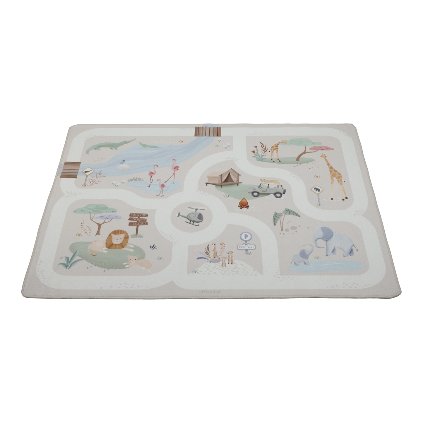 Little Dutch Car Play Mat Safari- Beige