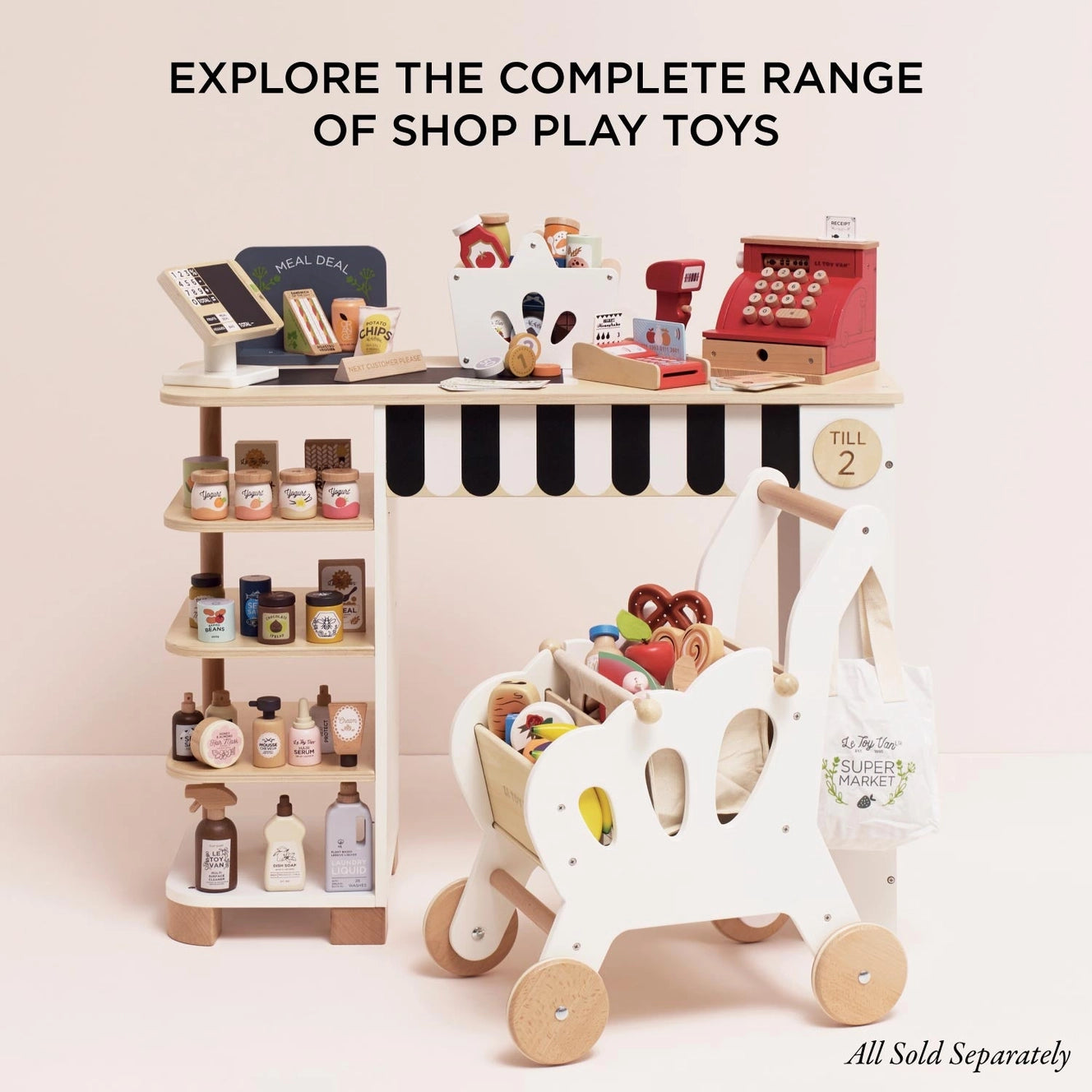 Le Toy Van- Shop Till Cash Register & Money