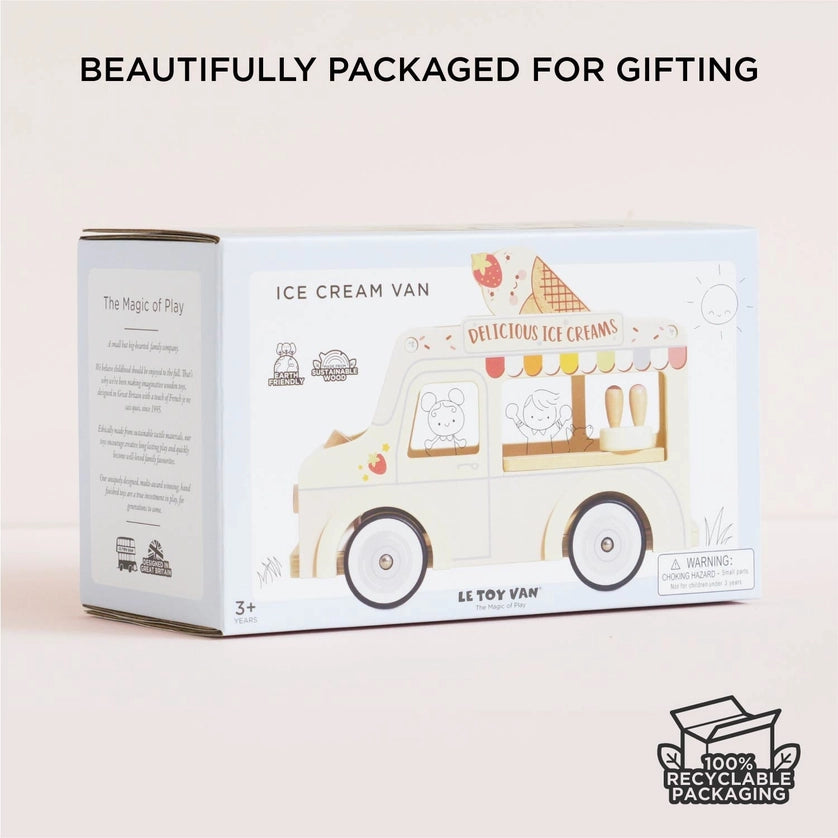 Le Toy Van Wooden Ice Cream Van & Accessories