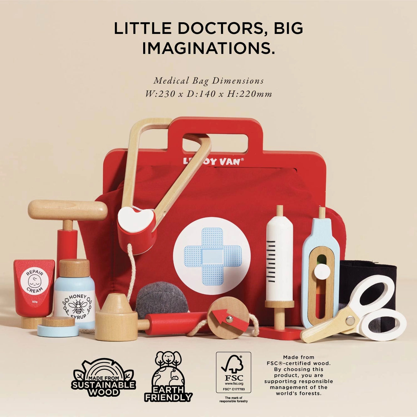 Le Toy Van- Doctor Roleplay Wooden Set