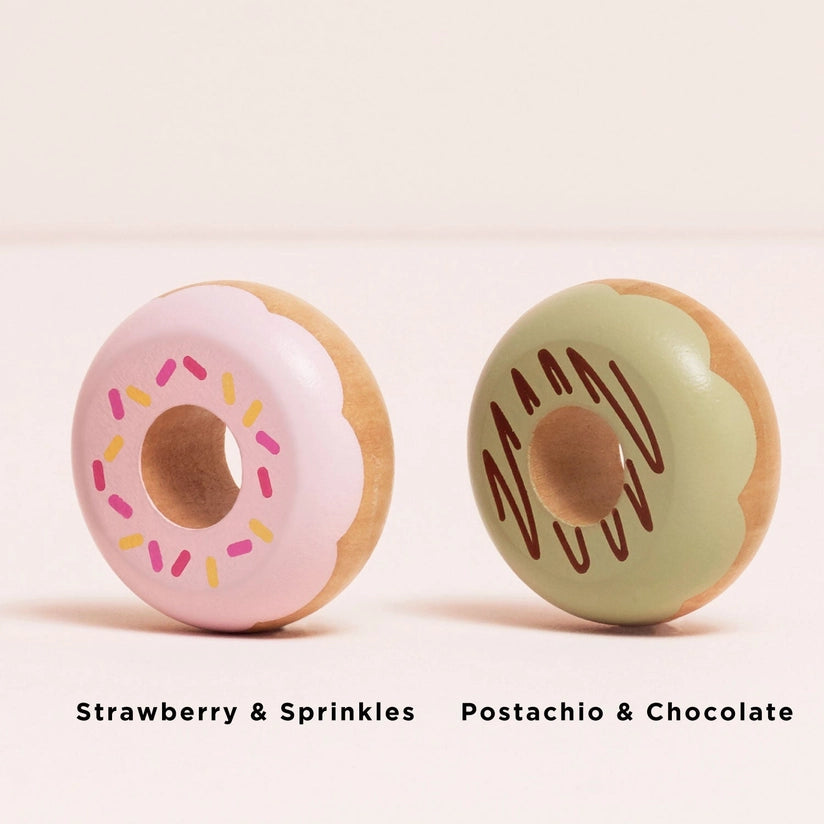 Le Toy Van Wooden Doughnuts Play Food Set