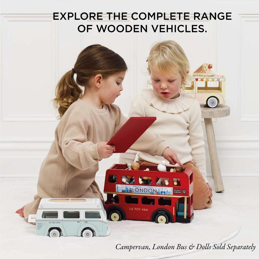 Le Toy Van Wooden Ice Cream Van & Accessories
