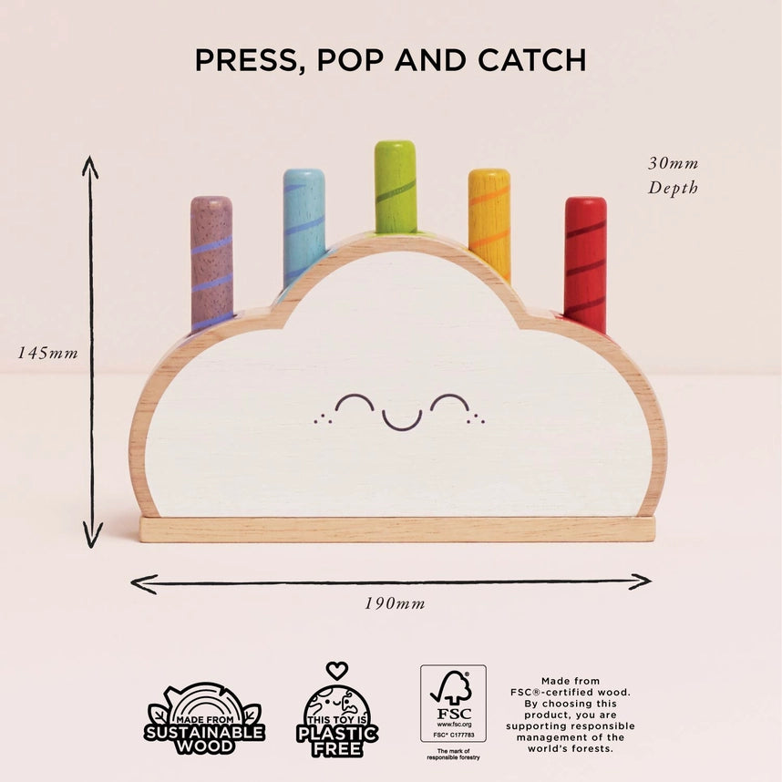 Le Toy Van Rainbow Cloud Pop-Up Toy