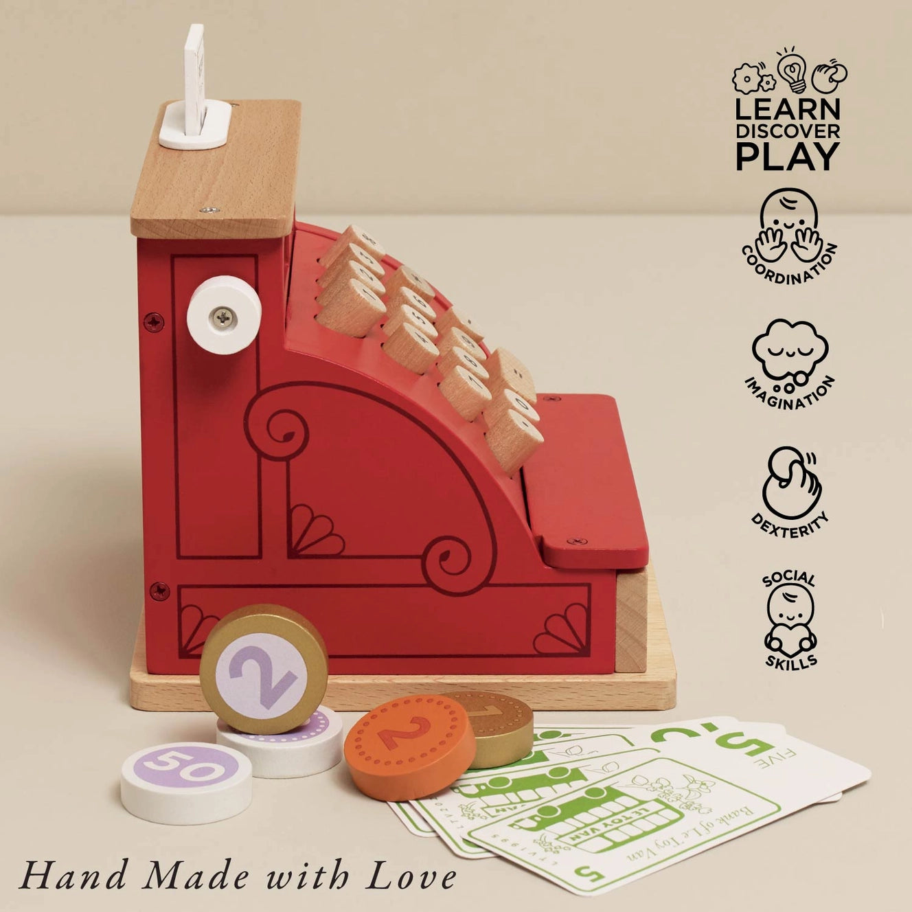 Le Toy Van- Shop Till Cash Register & Money