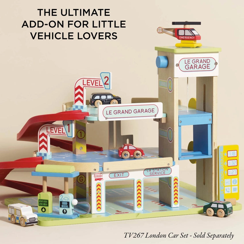 Le Toy Van Le Grand Wooden Car Garage