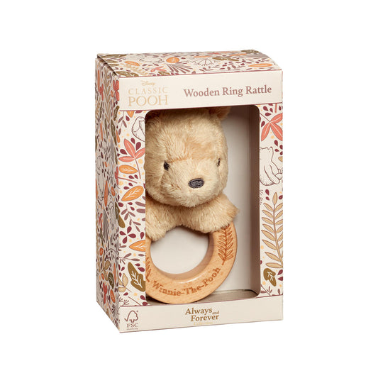 Rainbow Designs Winnie The Pooh Always & Forever Ring Rattle