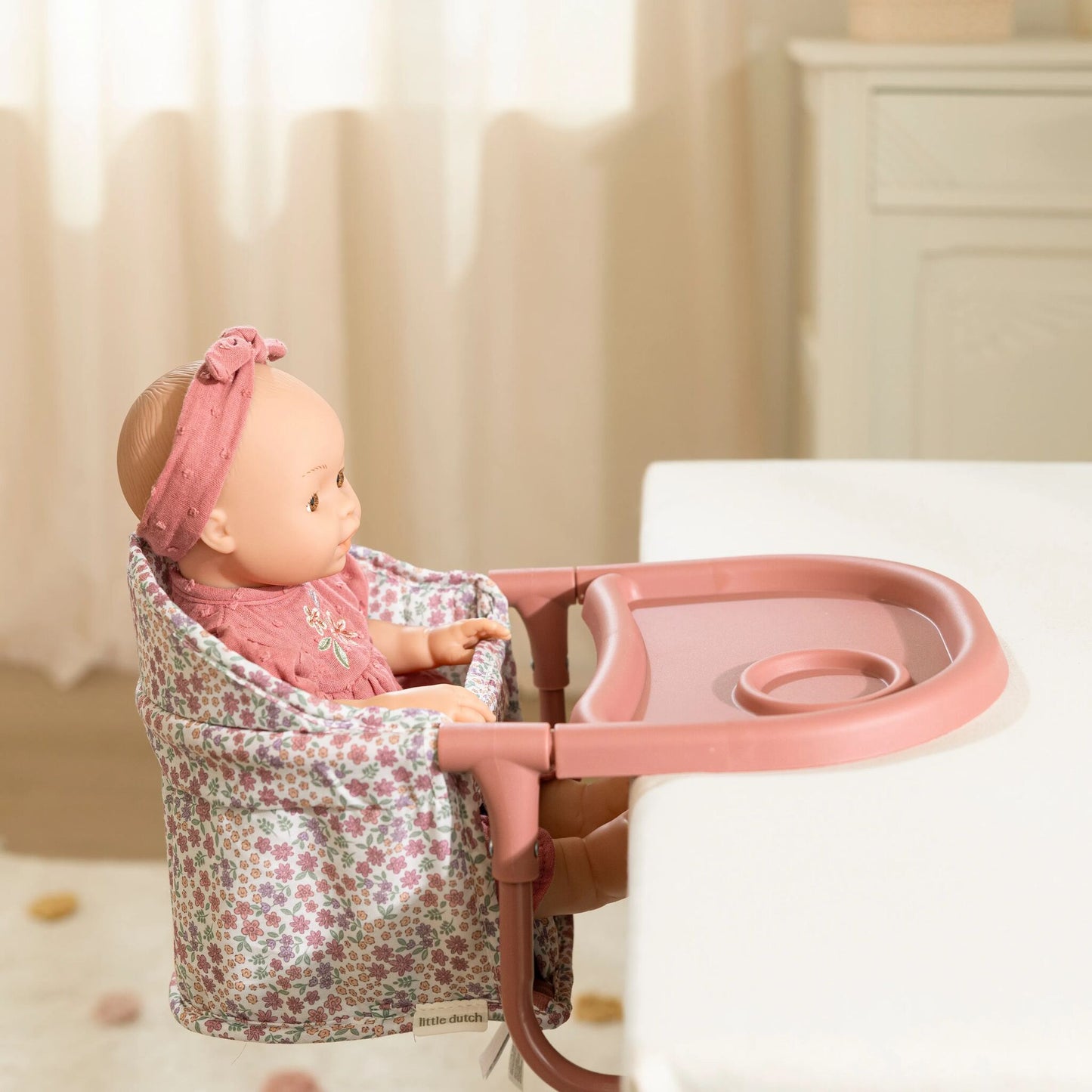 Little Dutch Doll Travel Chair- Pink