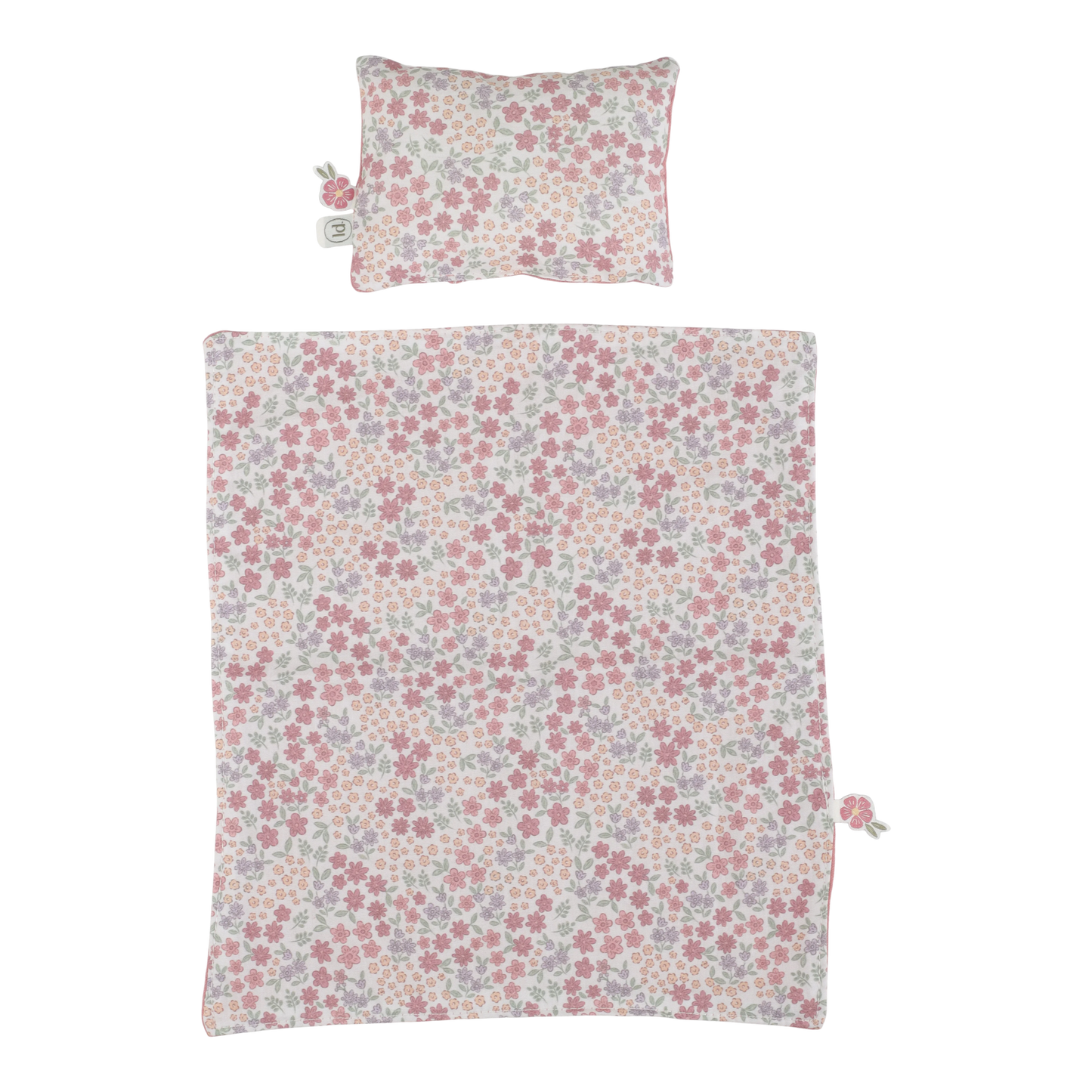 Little Dutch Doll Carry Travel Cot- Pink