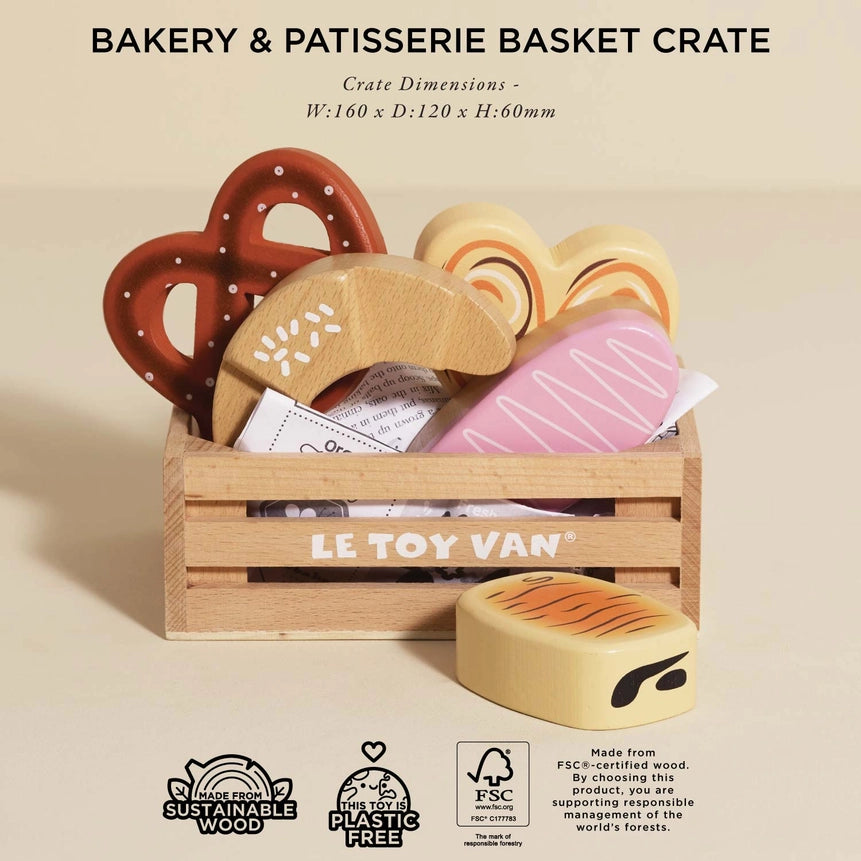 Le Toy Van Bakery & Patisserie Wooden Crate