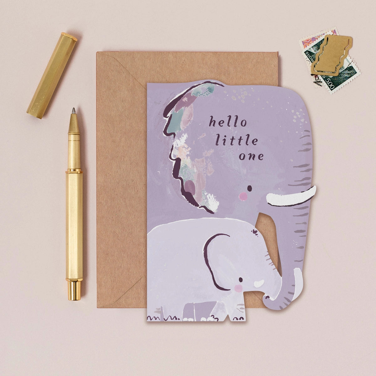 Sister Paper Co. Elephant New Baby Card