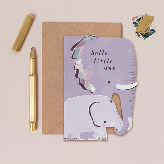 Sister Paper Co. Elephant New Baby Card
