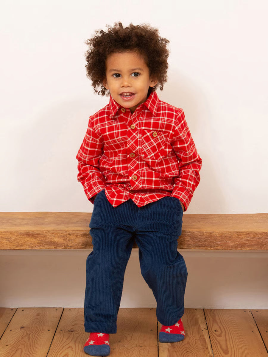 Kite Check Shirt- Red