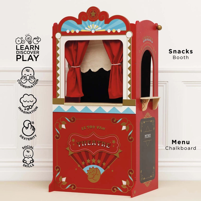 Le Toy Van Wooden Retro Toy Puppet Theatre