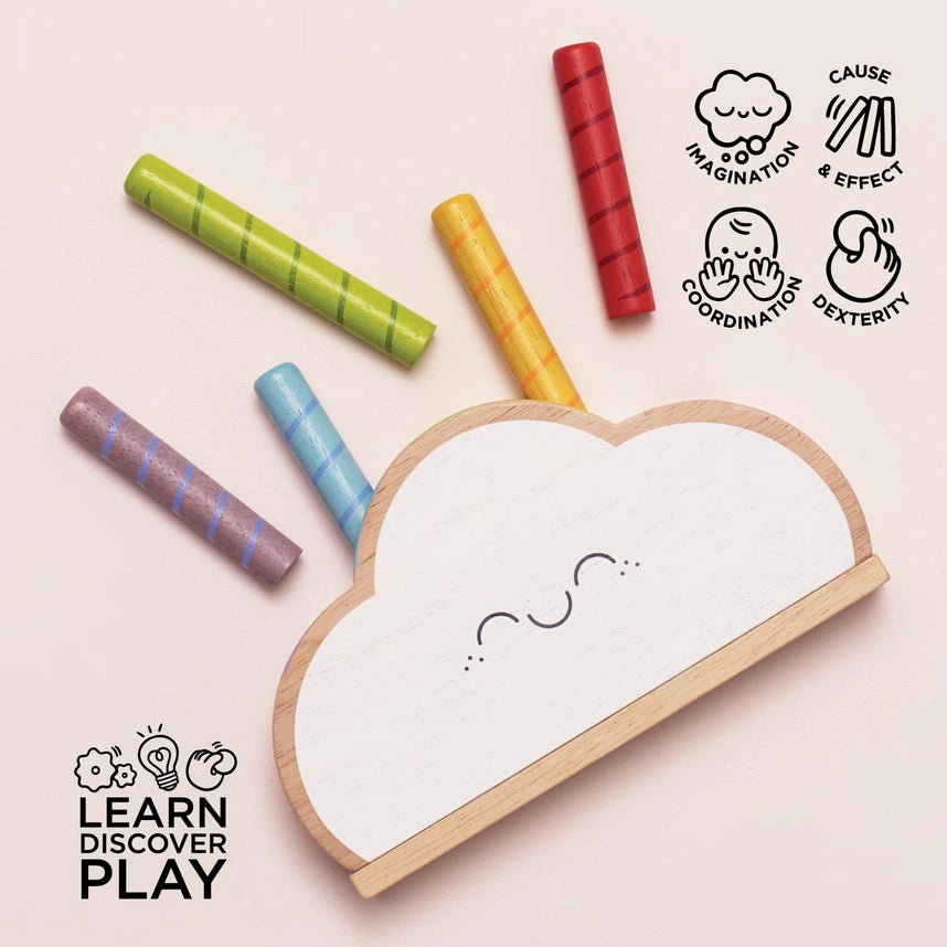 Le Toy Van Rainbow Cloud Pop-Up Toy