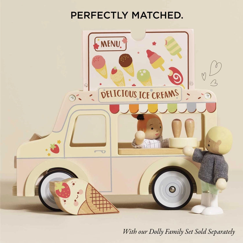 Le Toy Van Wooden Ice Cream Van & Accessories