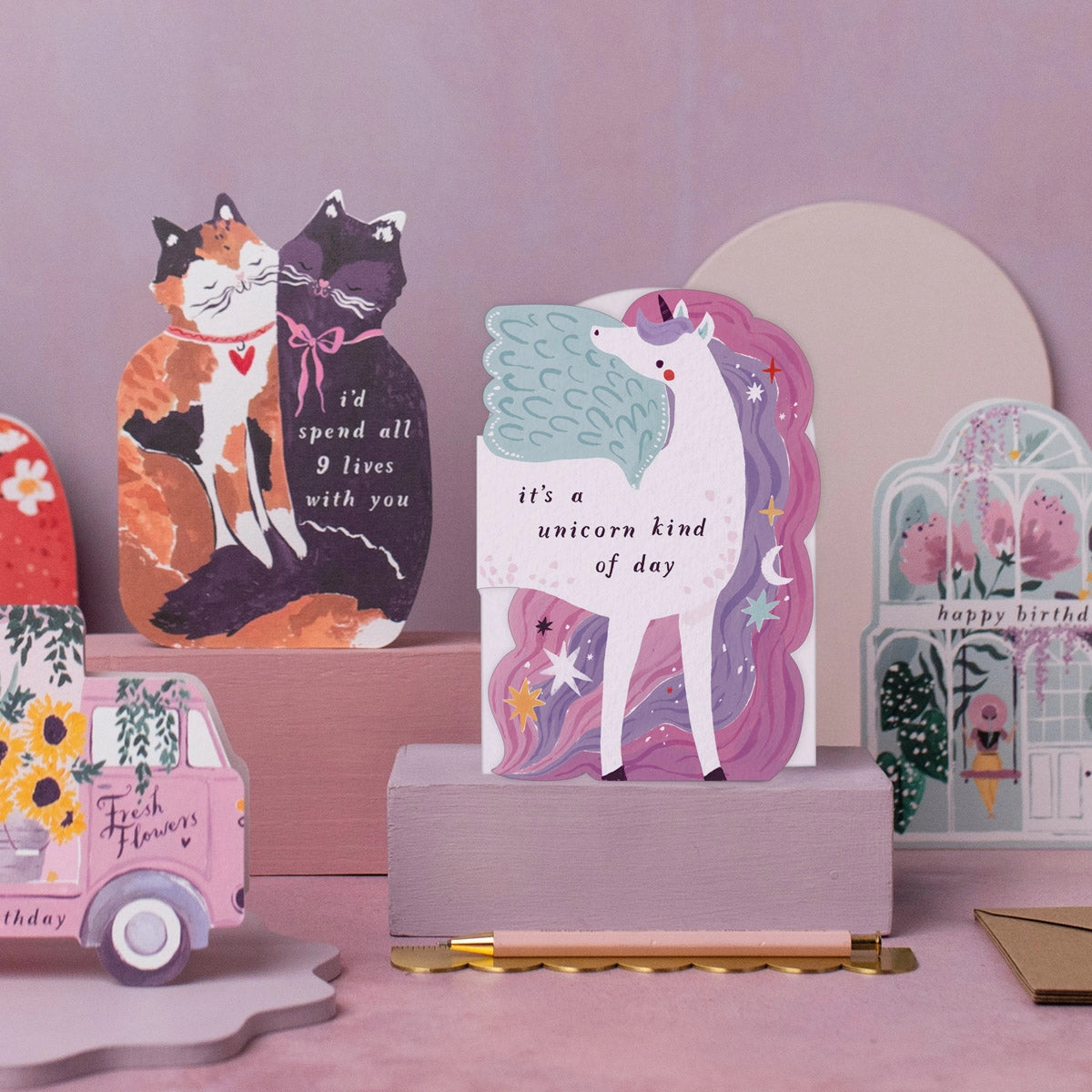 Paper Sister Co. Unicorn Birthday Card