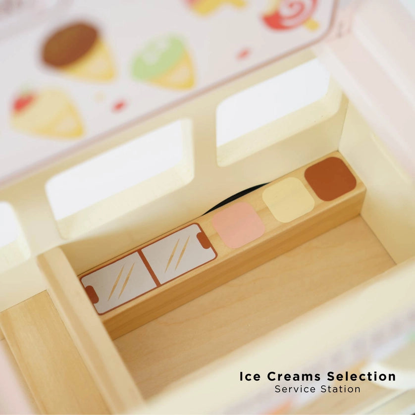 Le Toy Van Wooden Ice Cream Van & Accessories