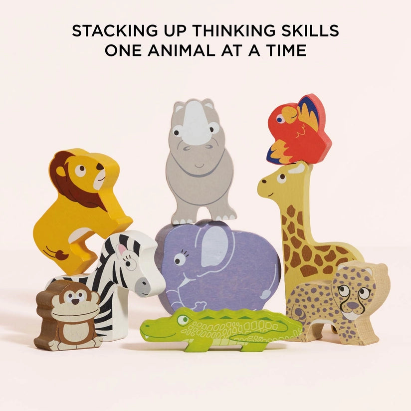 Le Toy Van African Safari Stacking Animals & Bag