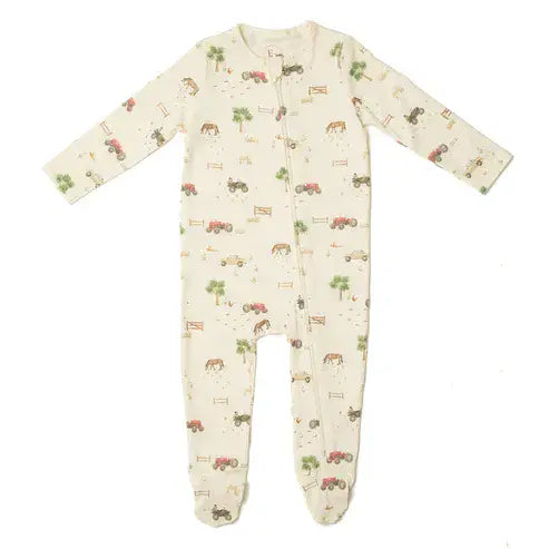 Eleanor Charles On the Farm Organic Cotton Sleepsuit