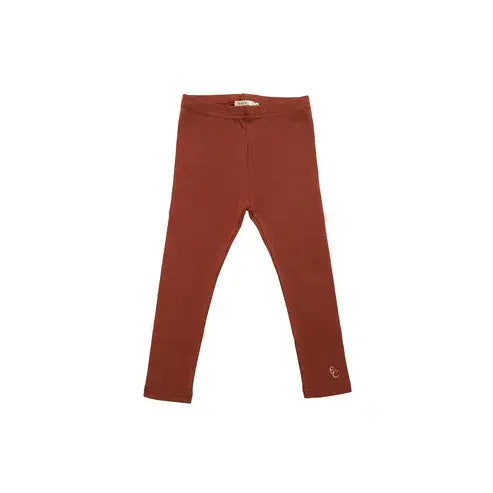 Eleanor Charles Organic Cotton Leggings Rust
