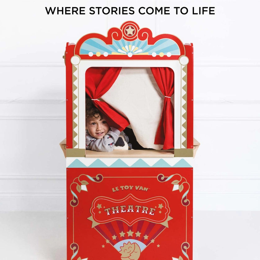 Le Toy Van Wooden Retro Toy Puppet Theatre