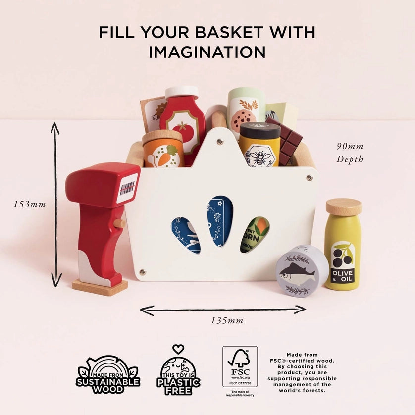 Le Toy Van Wooden Groceries Set & Scanner