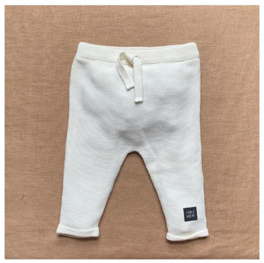 Fable & Bear Knit Jogger Natural White