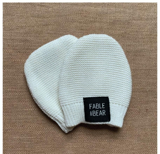 Fable & Bear Mitts Natural White