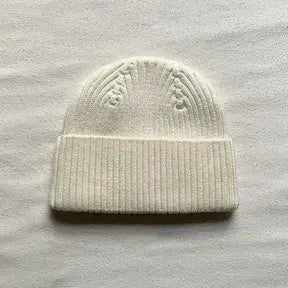 Fable & Bear Ribbed Hat Natural White