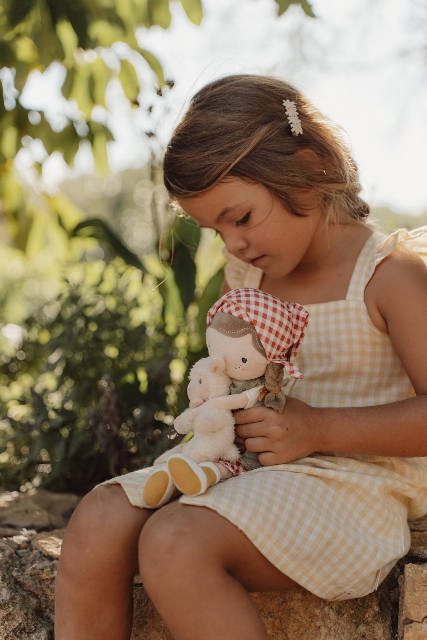 Little Dutch Cuddle Doll - Farmer Rosa With Sheep 35cm