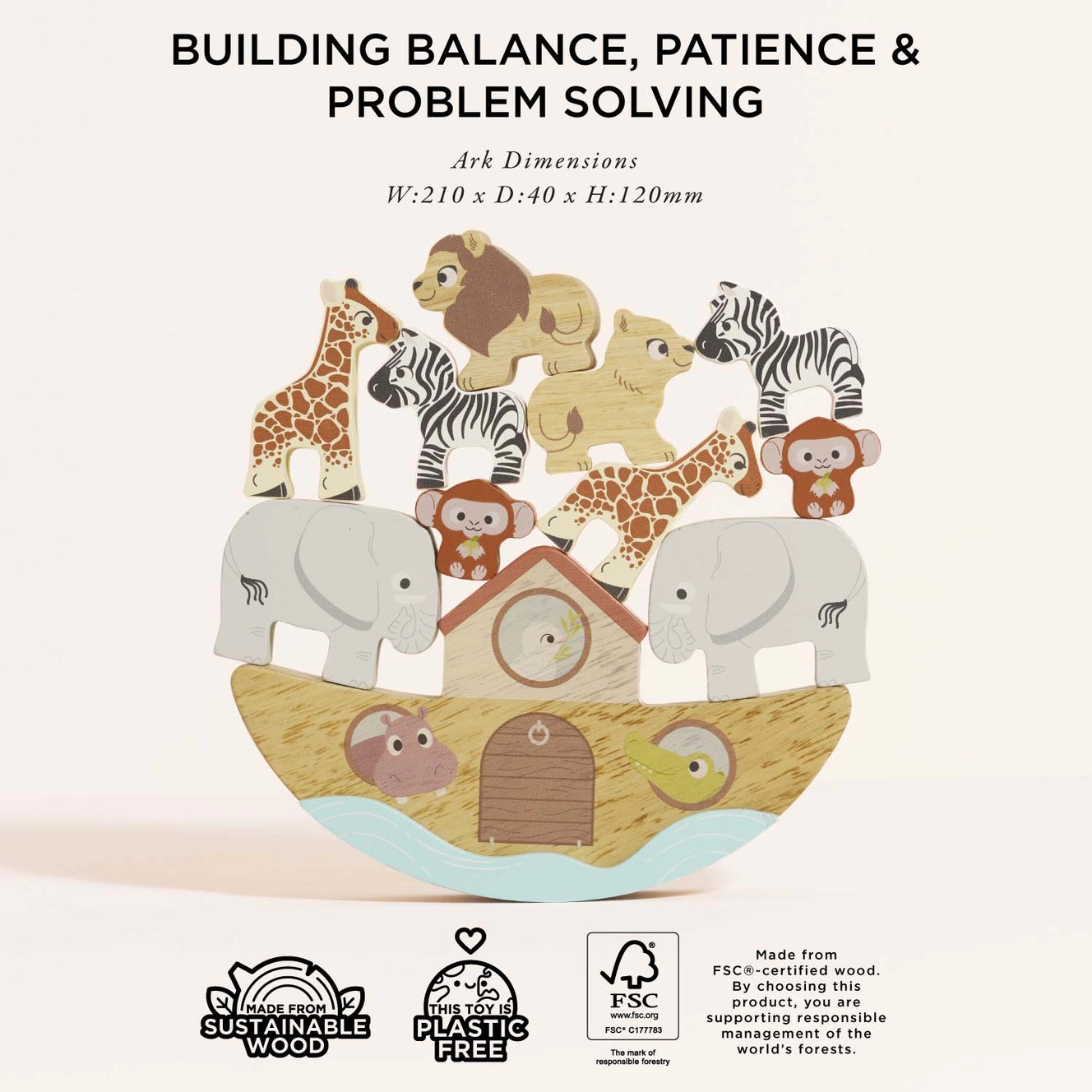 Le Toy Van- Noah's Balancing Ark Animal Stacker