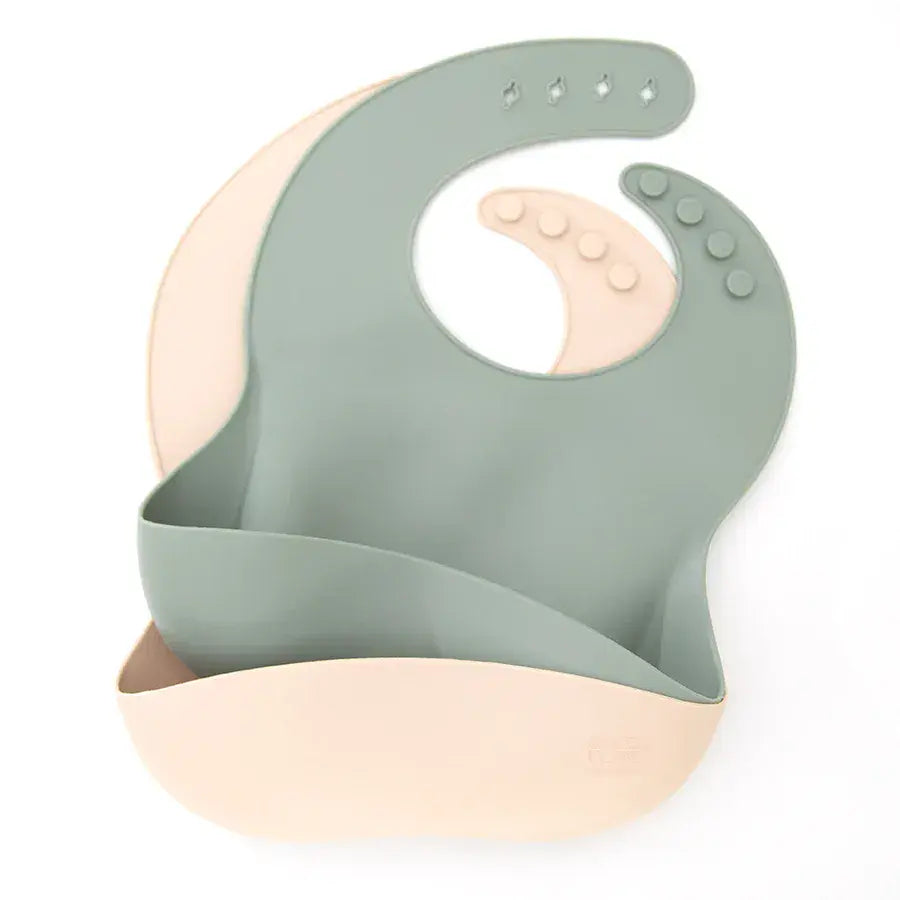 Green Island Silicone Baby Bibs Pack Of 2