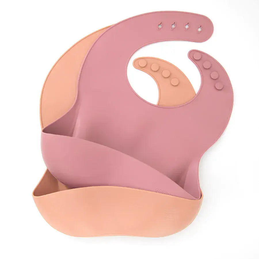 Green Island Silicone Baby Bibs Pack Of 2