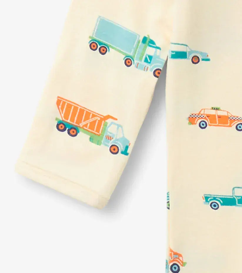 Hatley Boys Dinky Cars Footed Sleepsuit