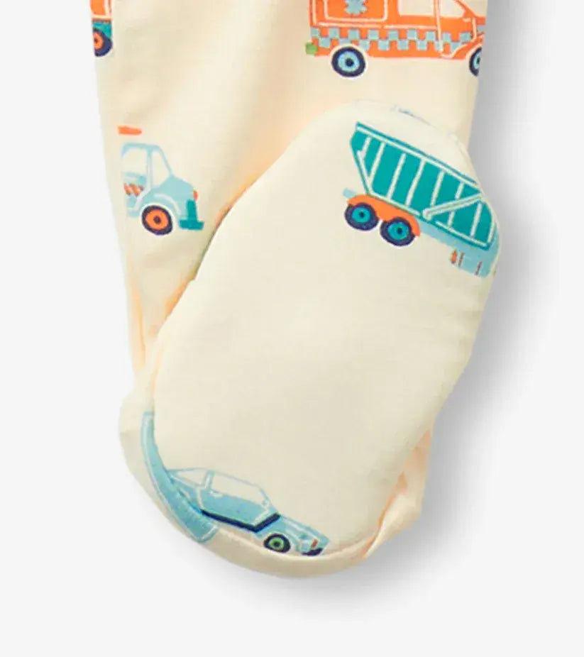 Hatley Boys Dinky Cars Footed Sleepsuit