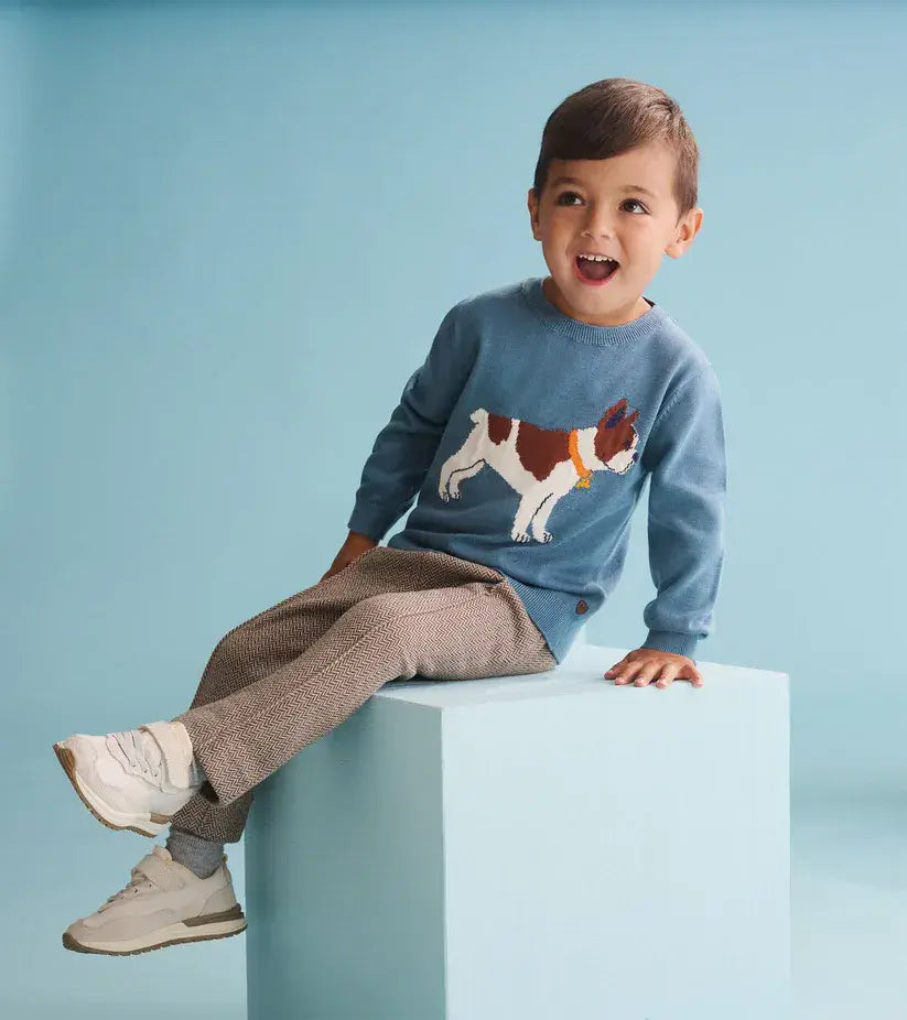 Hatley Friendly Bulldog Crew Neck Sweater