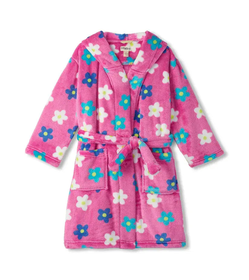Hatley Girls Daisy Fleece Robe