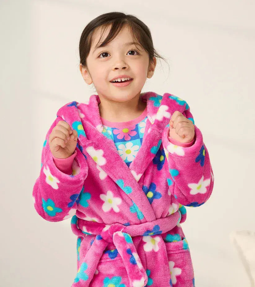 Hatley Girls Daisy Fleece Robe