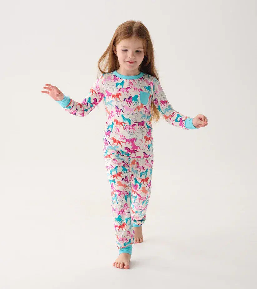 Hatley Girls Pretty Horses Pyjama Set
