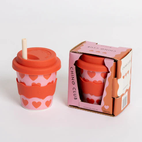 Chino Cup Hearts 4oz Babychino Cup