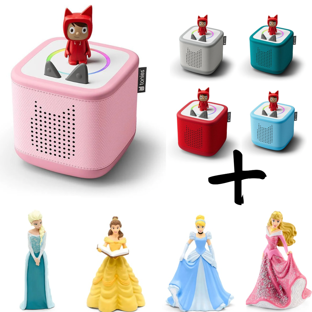 Tonies Toniebox 2 Starter Set Bundle- Disney Princesses (6pc) – Bo-Belles