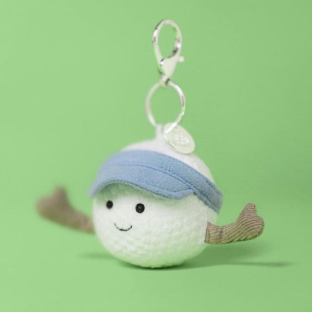 Jellycat Amuseables Sports Golf Ball Bag Charm