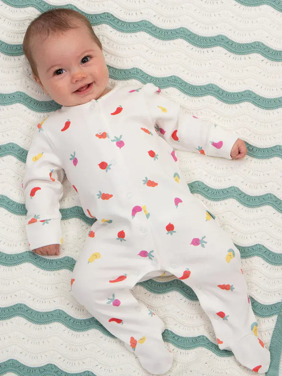 Kite Wonky Veg Sleepsuit