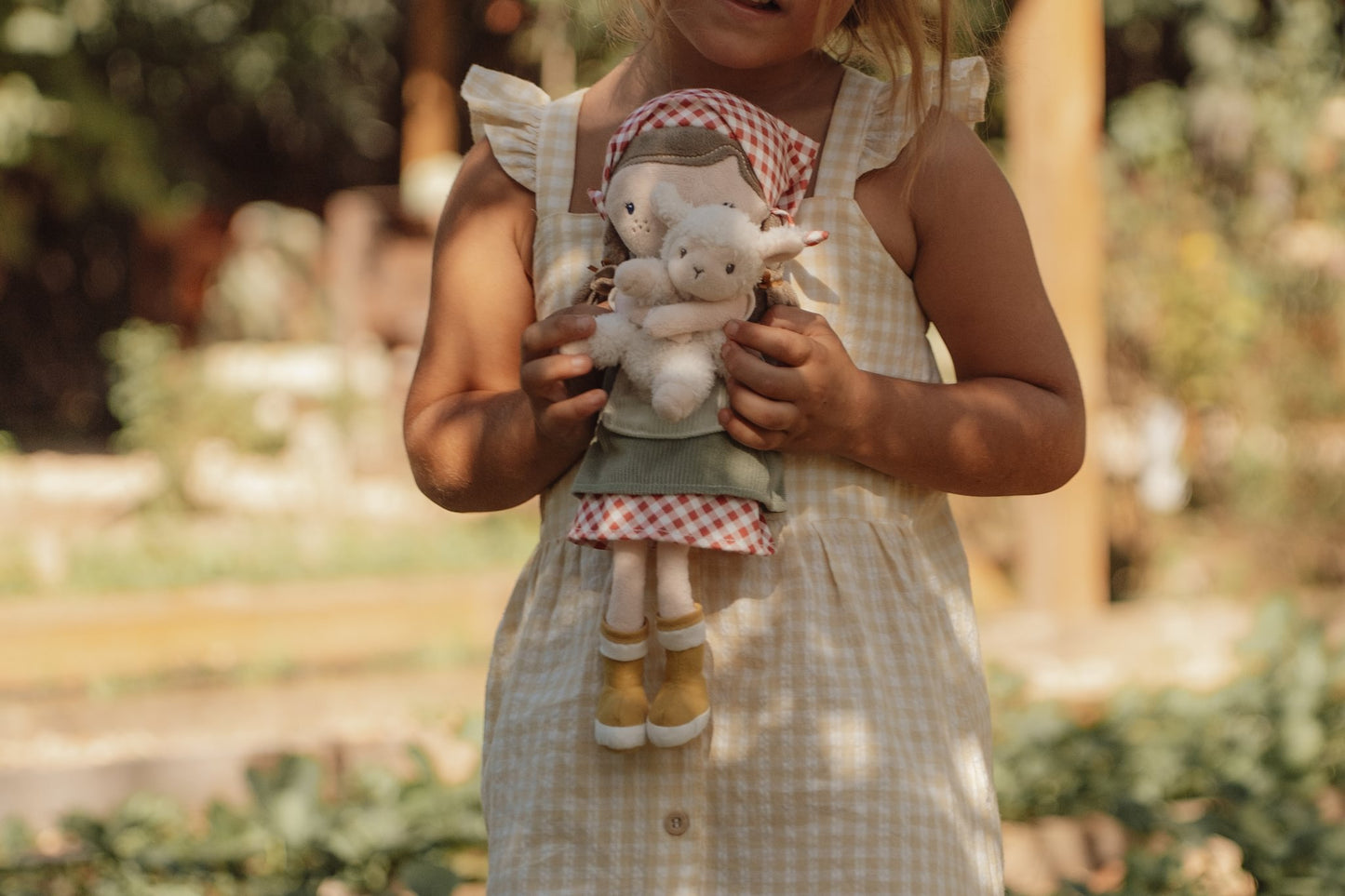 Little Dutch Cuddle Doll - Farmer Rosa With Sheep 35cm