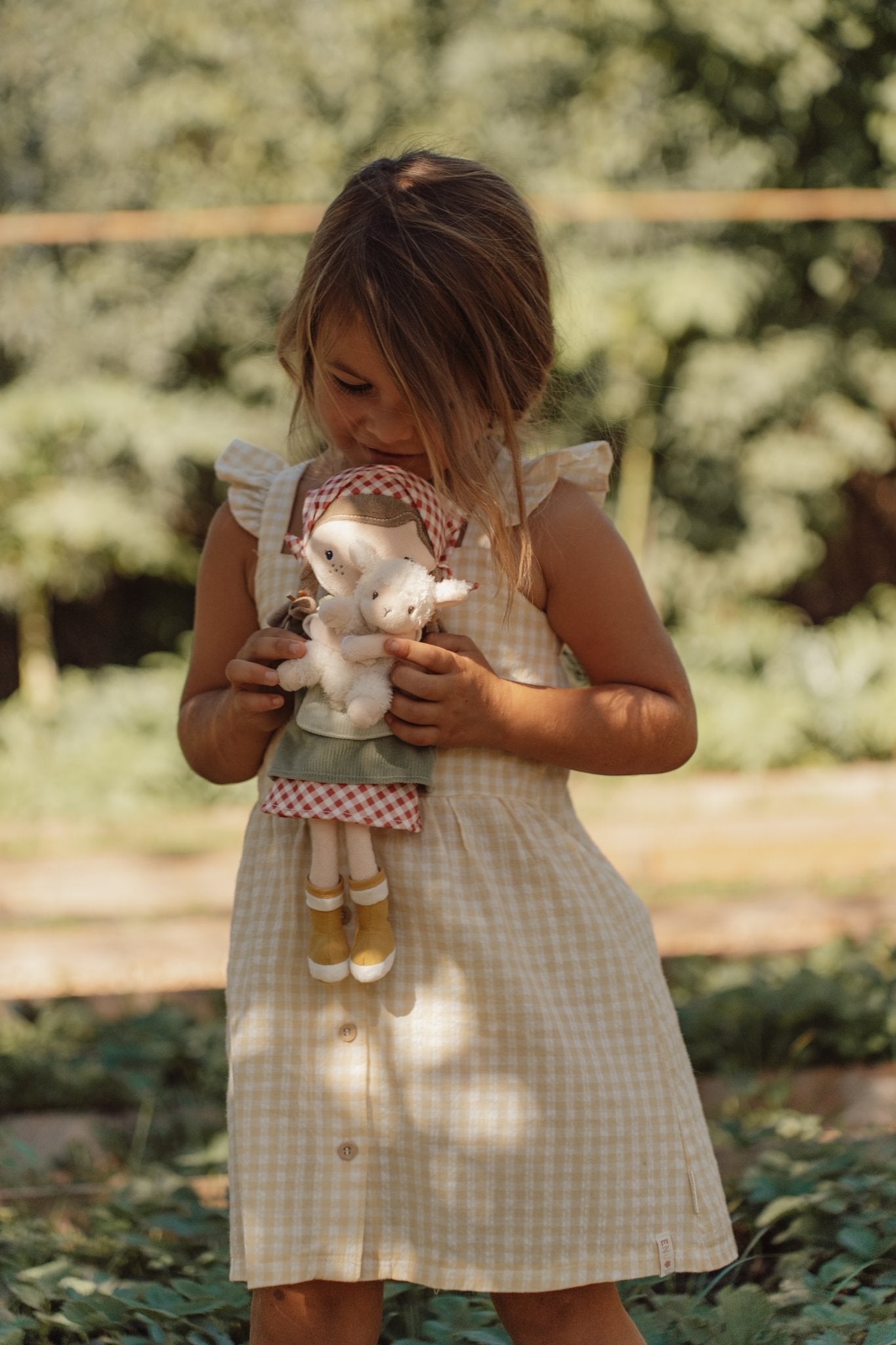 Little Dutch Cuddle Doll - Farmer Rosa With Sheep 35cm