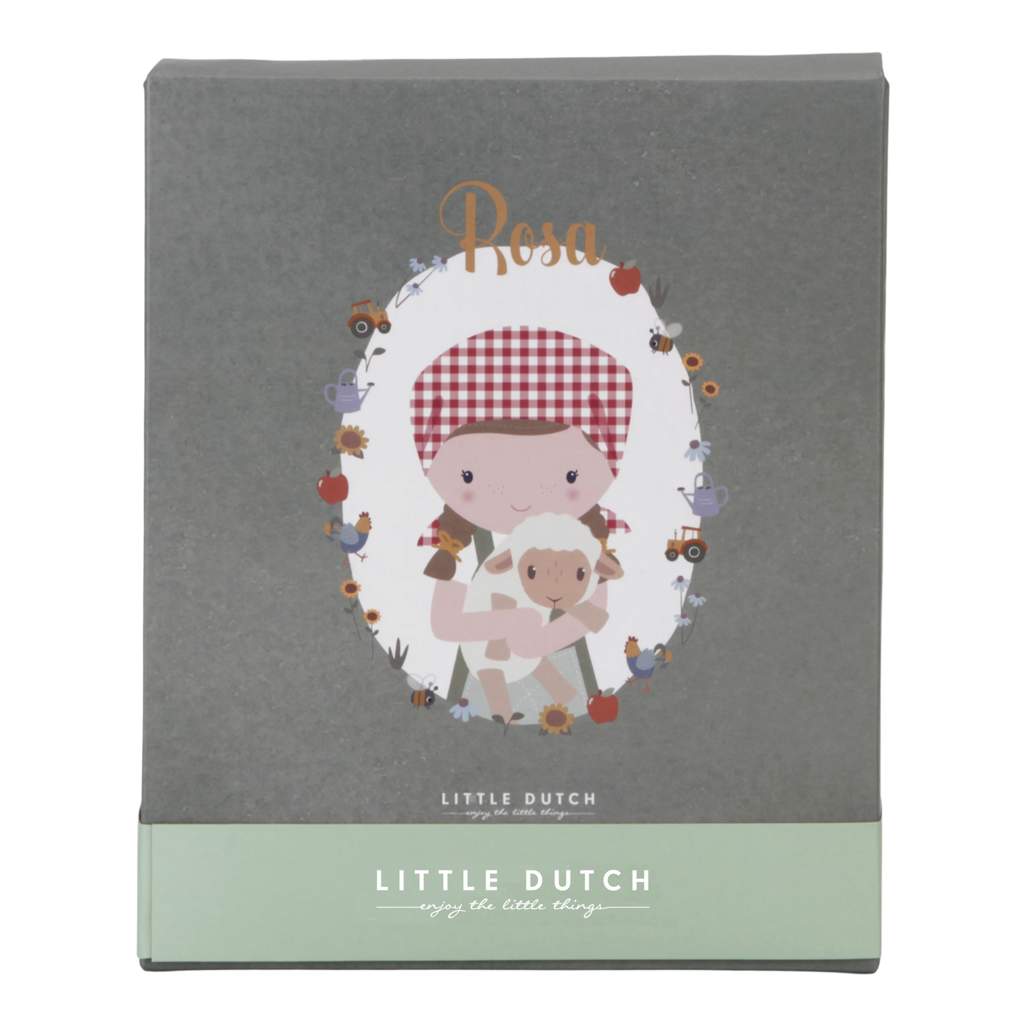 Little Dutch Cuddle Doll - Farmer Rosa With Sheep 35cm